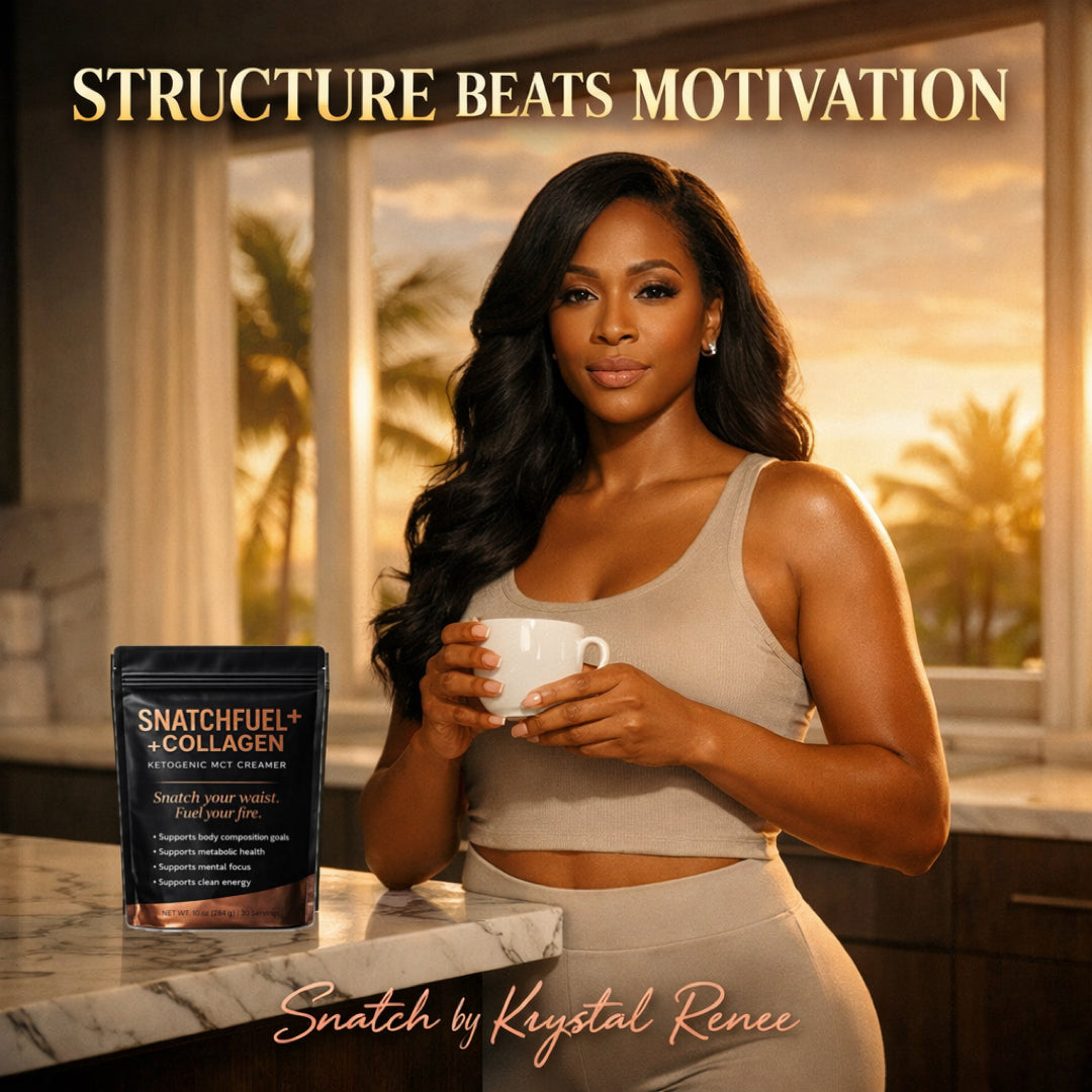 Woman drinking SnatchFuel keto coffee daily routine